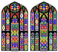 Stained Glass Window Illustration